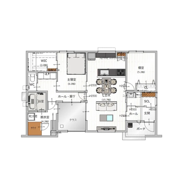 5号地 間取り図