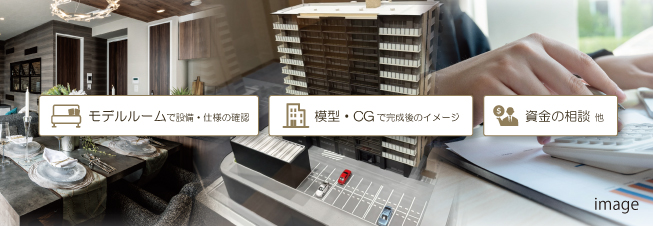 モデルルーム・模型CG・資金の相談